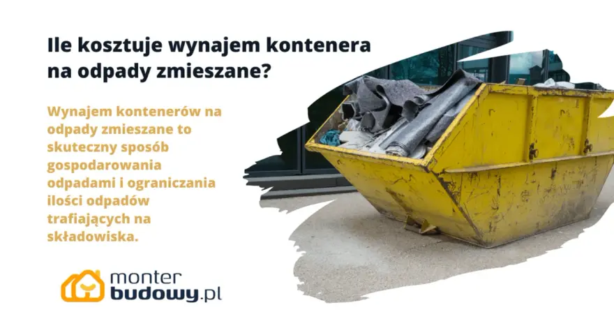 Żółty kontener na odpady zmieszane. Sprawdź, jaka jest wynajem kontenera na odpady zmieszane cena i jak skutecznie gospodarować odpadami.